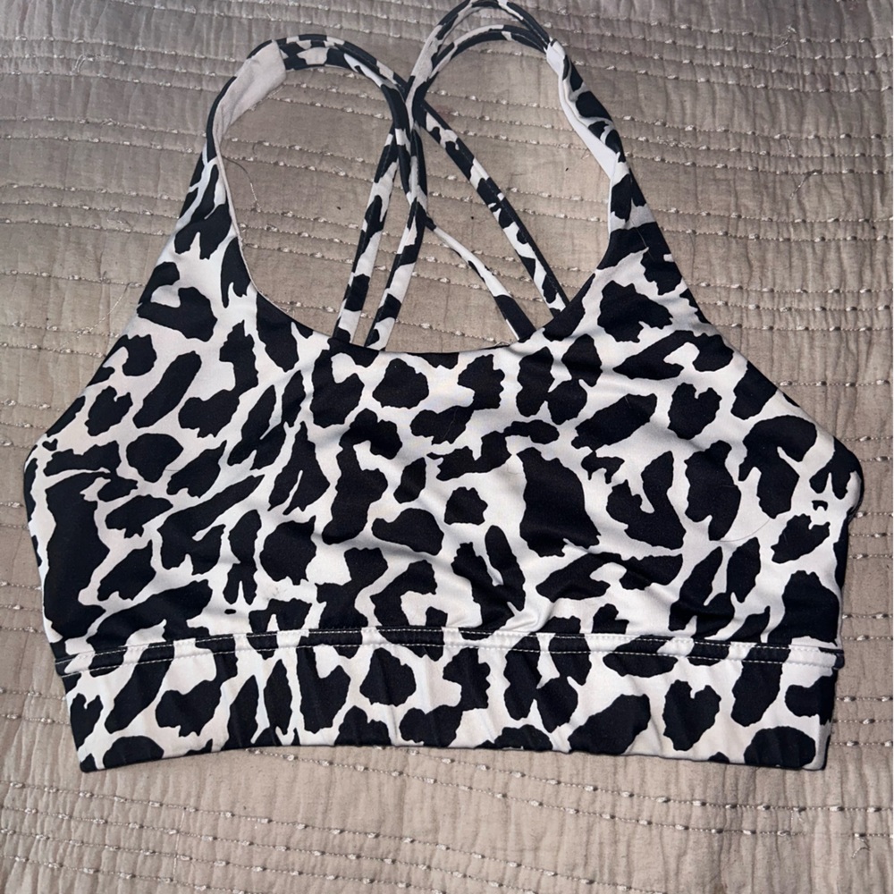 Leopard sports bra